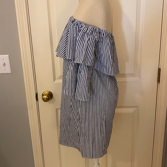 Urban Outfitters Cooperative Tiered Sleeve Off-The-Shoulder Dress - Picture 5 of 8